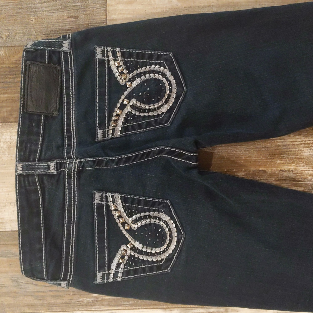 BIG STAR "Liv" straight jeans darkwash VWLIBROL2LX The Buckle sz 26L 26x33L